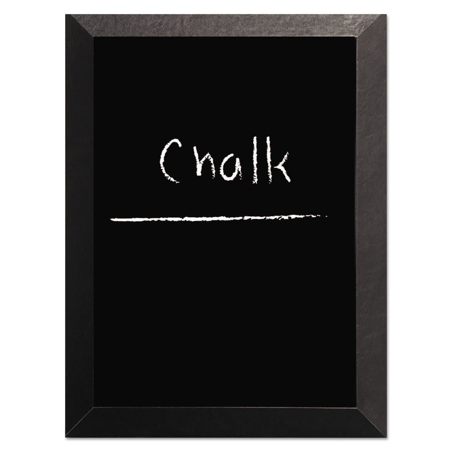 MasterVision kamashi Chalk Board, 48 x 36, Black Surface, Black Wood Frame