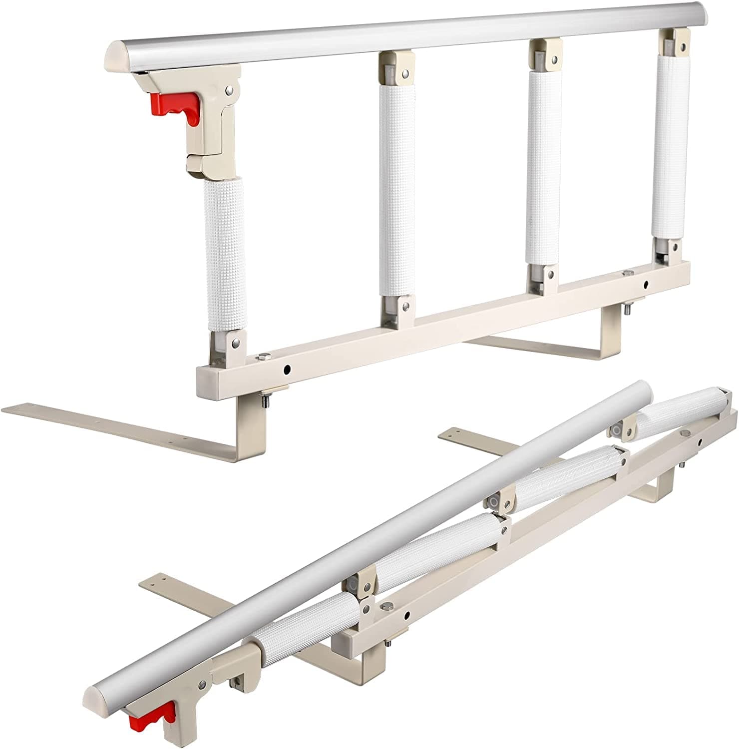 Aomdom Bed Rails for Elderly 94 * 40cm Foldable Bed Rail Safety Side Protector for Adults Bed Rails Guard for Elderly for Disabled Hospitals