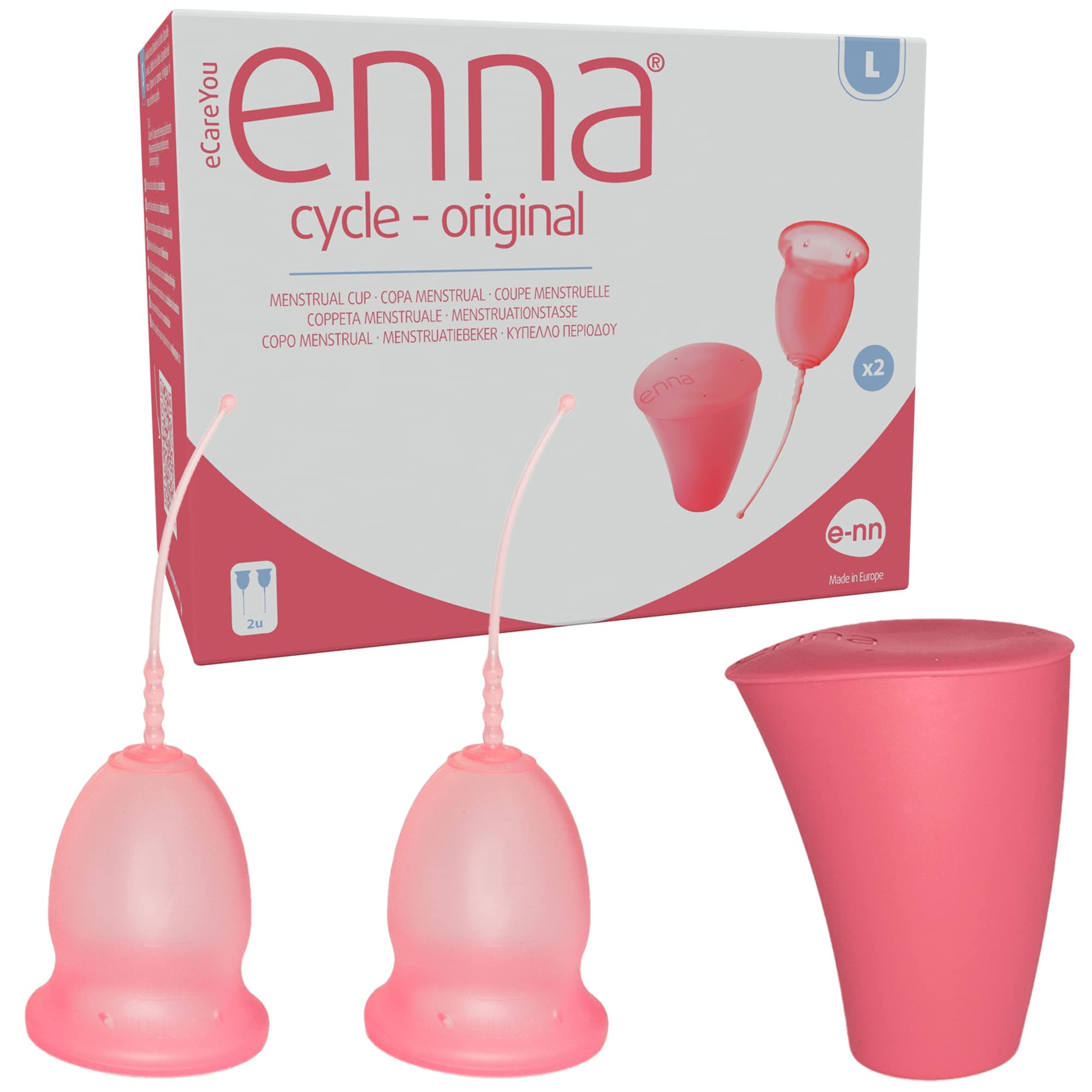 Enna Cycle Menstrual Cup Twin Pack, Large1 Units