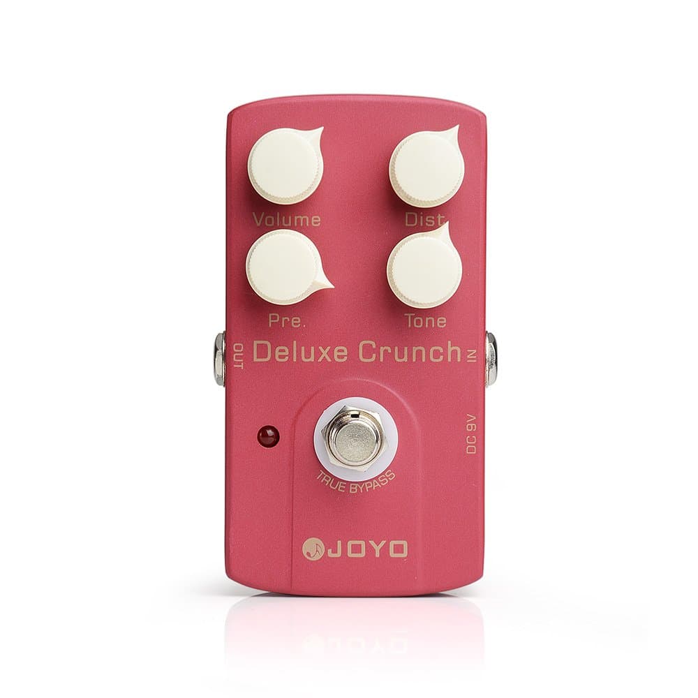 JOYOJF-39 Deluxe Crunch Distortion Guitar Effect Pedal - True Bypass, DC 9V and Battery Supported