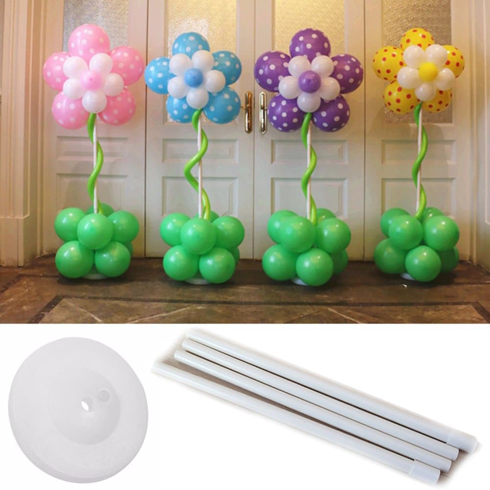 Gouptec Plastic Sticks Connecting Rod for Balloon Arch Column Base Stand Display Rod Tube Wedding Birthday Party Event Party Decoration (1PC, 1.5M)