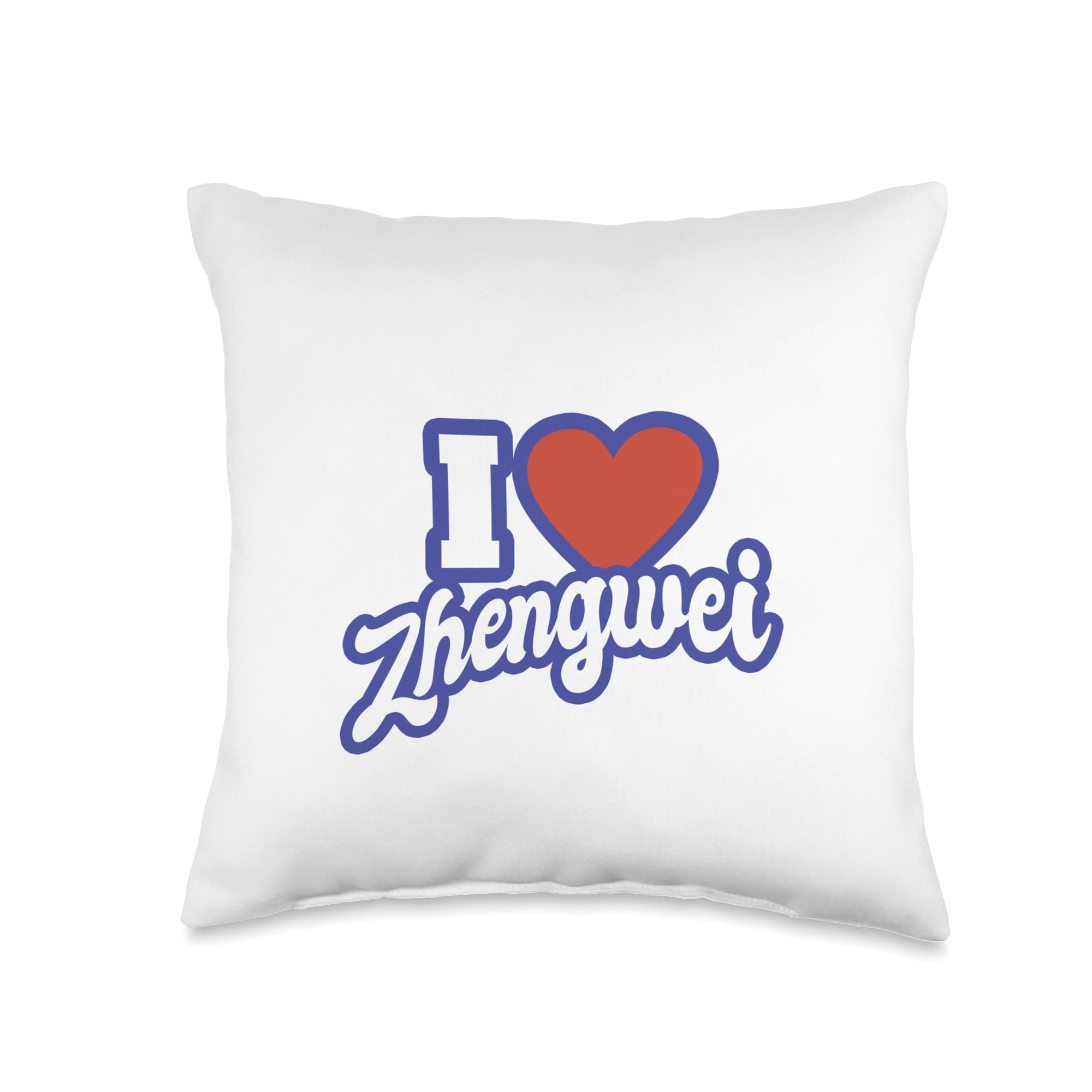 I Love Zhengwei Throw Pillow