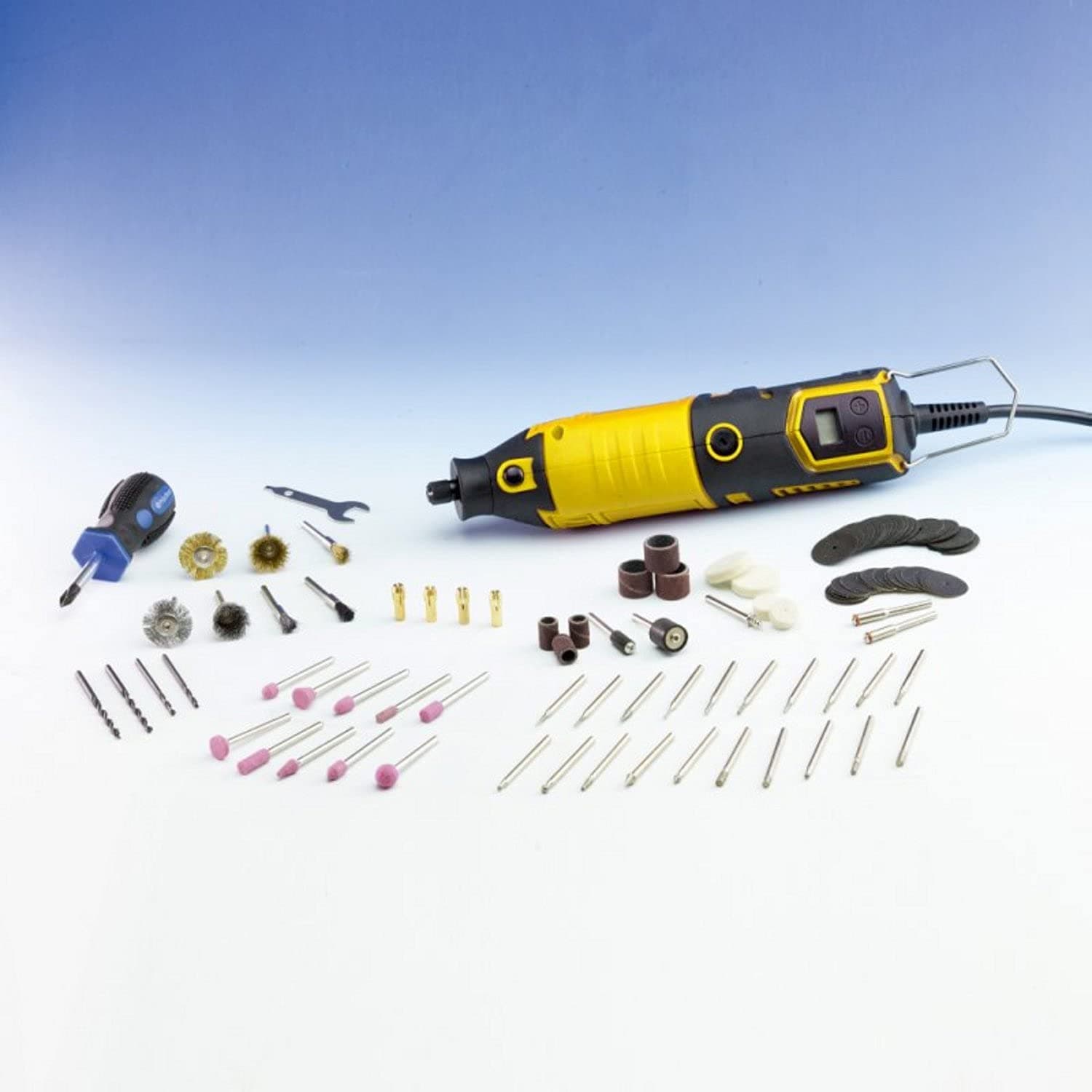 RotacraftRC250X Variable Speed - High Power LCD Rotary Tool Kit