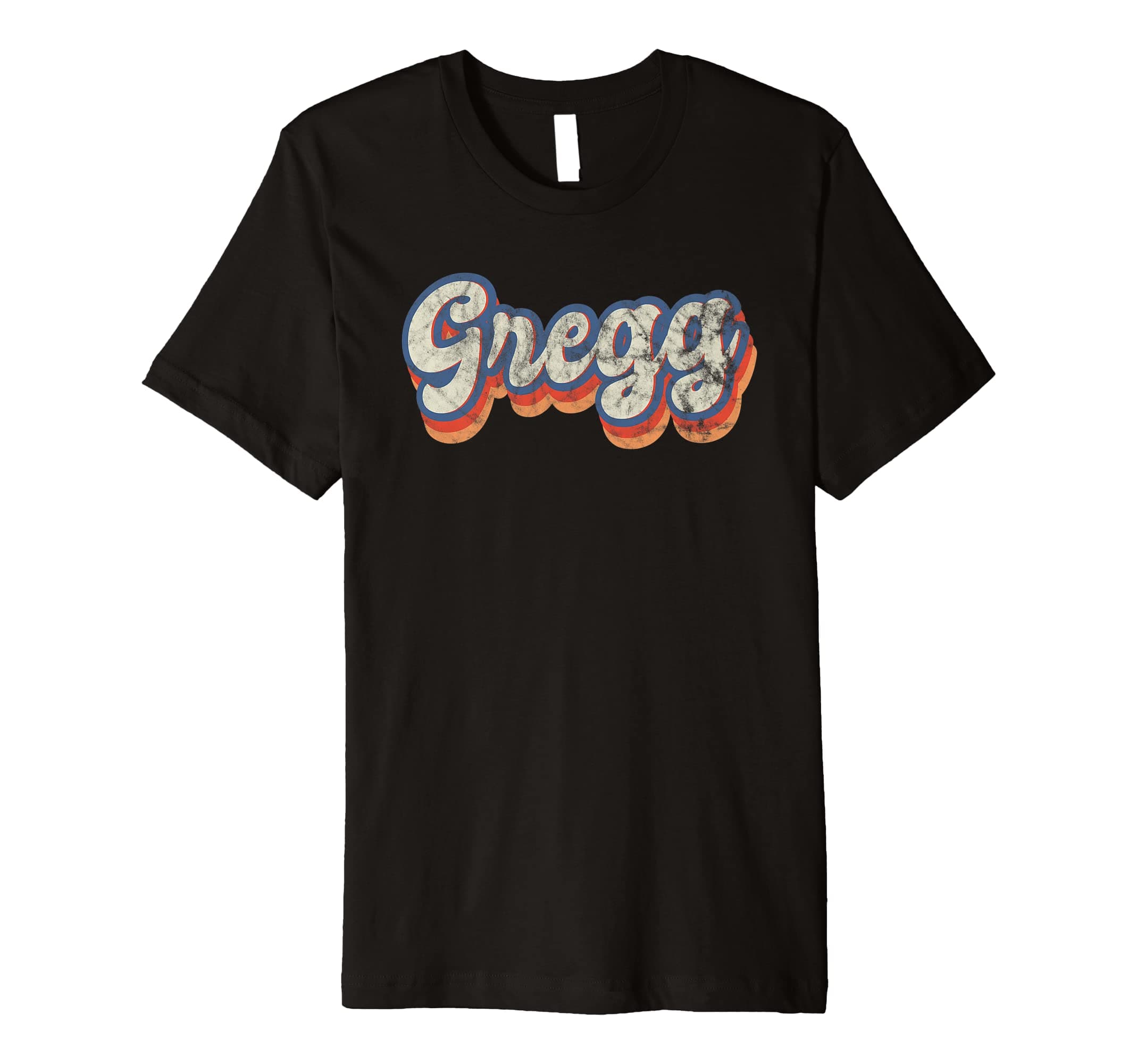 Personalized & Custom Apparel for GreggGregg Personalized Name Shirt Custom Lettering 70's Premium T-Shirt