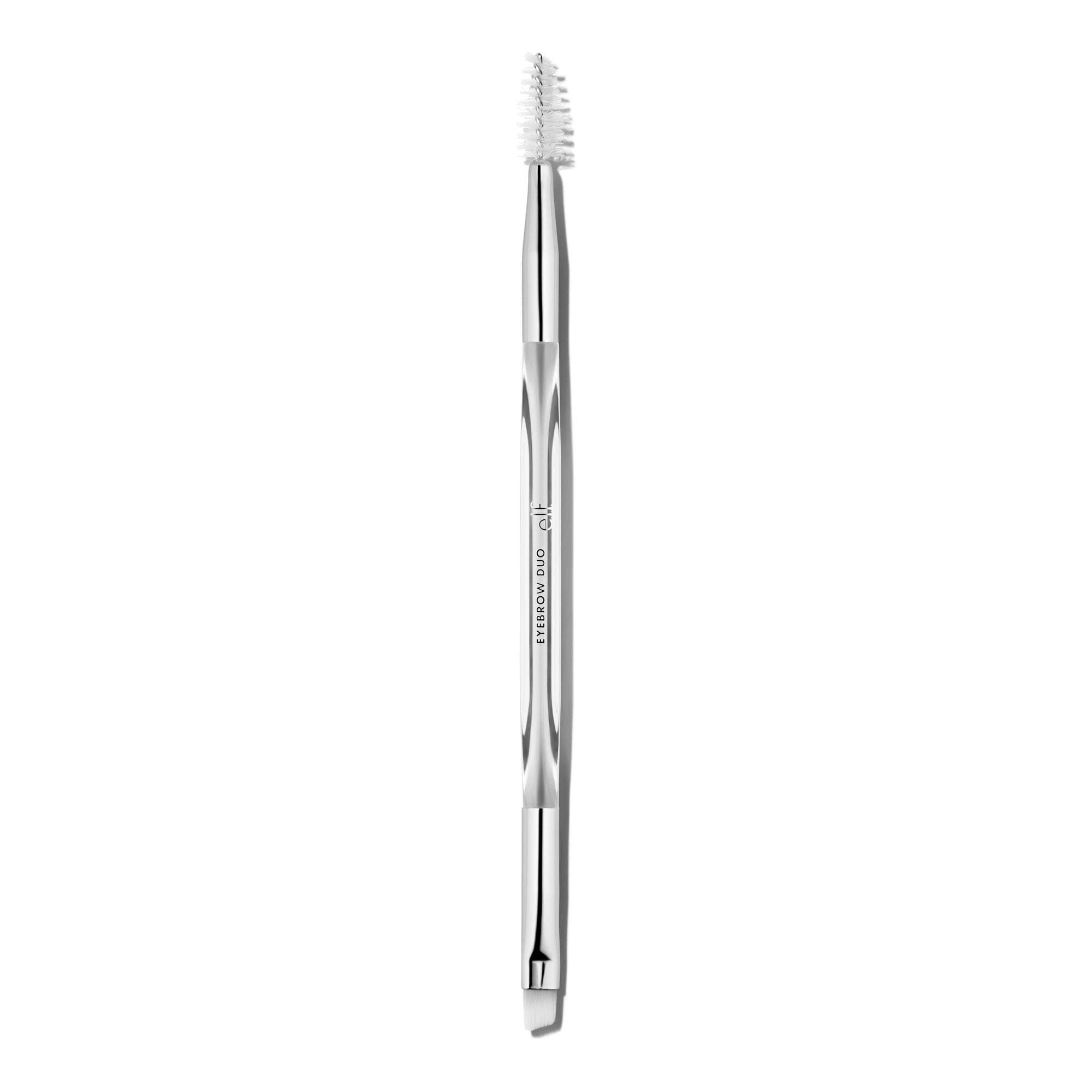 Precision Dual-Sided Eyebrow Brush, Soft, Luxurious, Synthetic, Angled, Combs, Shapes, Sculpts, Defines, Fills, Easy To Clean