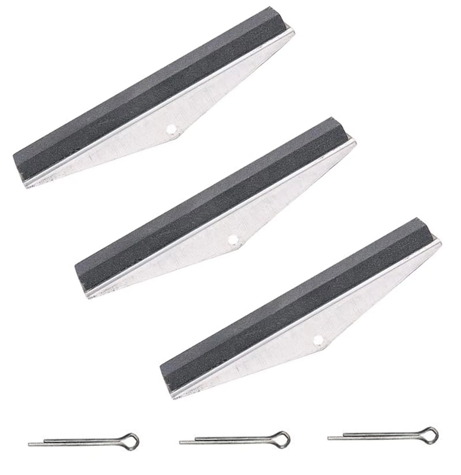 Cylinder Hone Stone Set 3-Piece 4" Long Replacement Stones 220 Grit