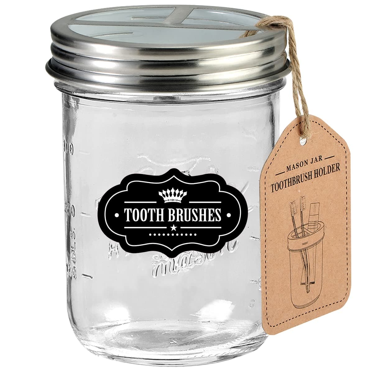 Andrew & SarahToothbrush Holder Silver