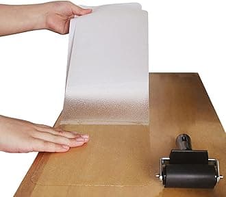 Non-Slip Stair Treads 6'' x 24'', 15 Pack Pre-Cut Transparent Anti-Slip Strips, Waterproof High Viscosity, Adds Traction to Pools, Floor, Bathroom, Safety for Kids, Elders and Pets