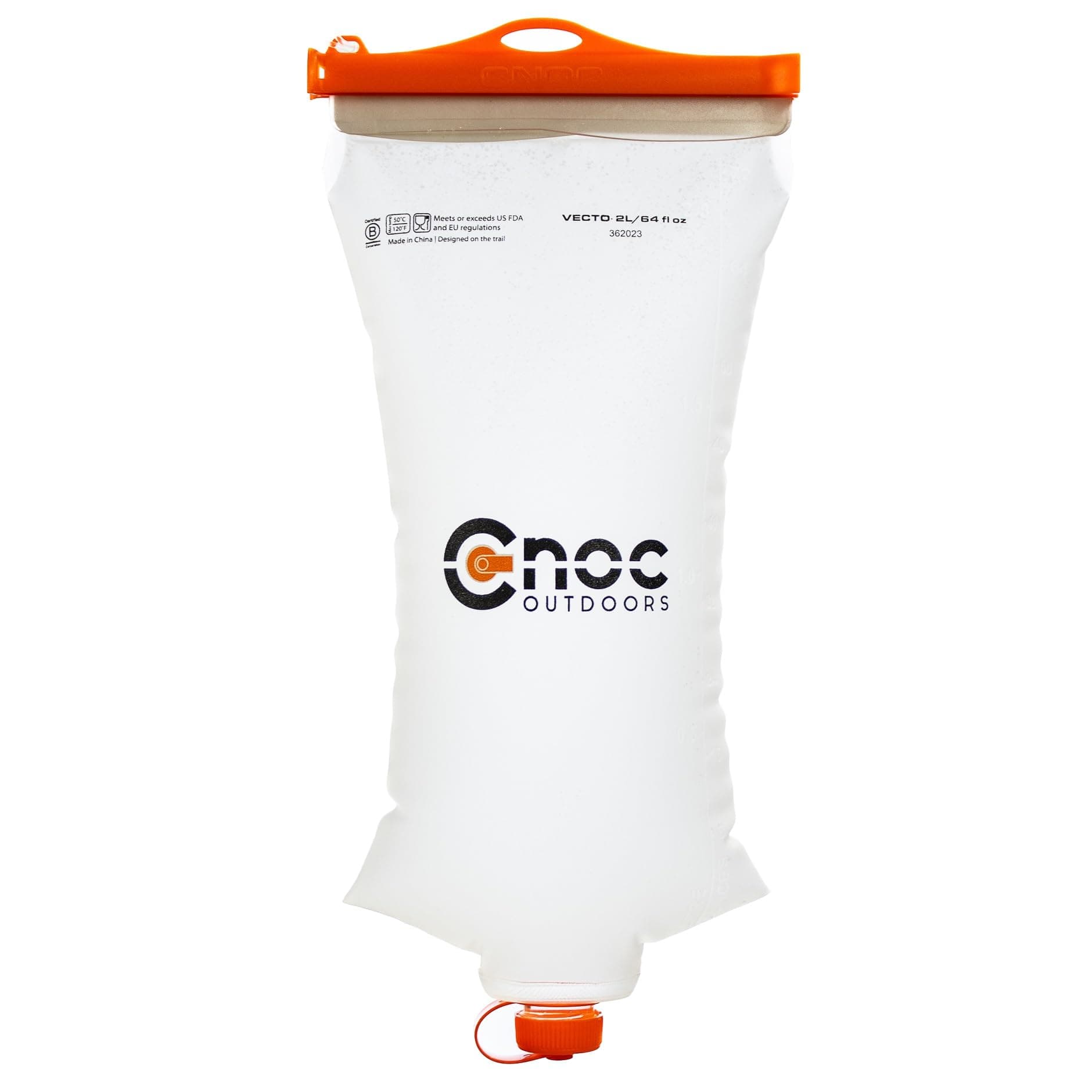 Cnoc Outdoors VECTO 2L Water Container, 28mm Thread, Orange