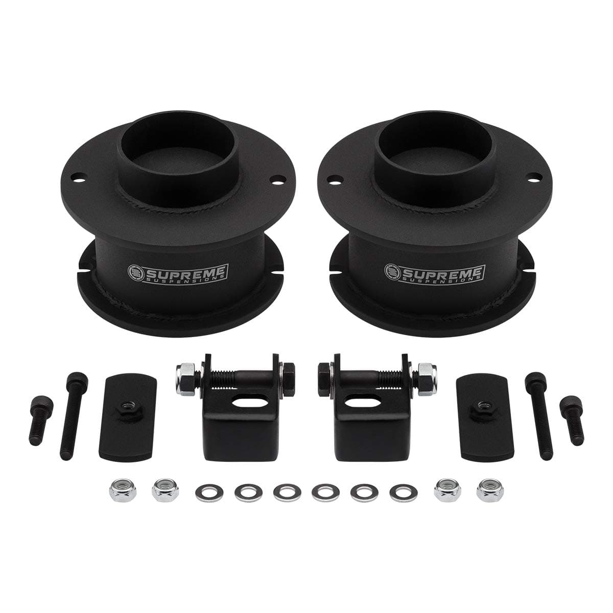 Supreme Suspensions - 3.5" Front Leveling Kit for 2014-2023 Ram 2500 / Ram 3500 High-Strength Steel Coil Spring Lift Spacers with Shock Mount Relocation Brackets