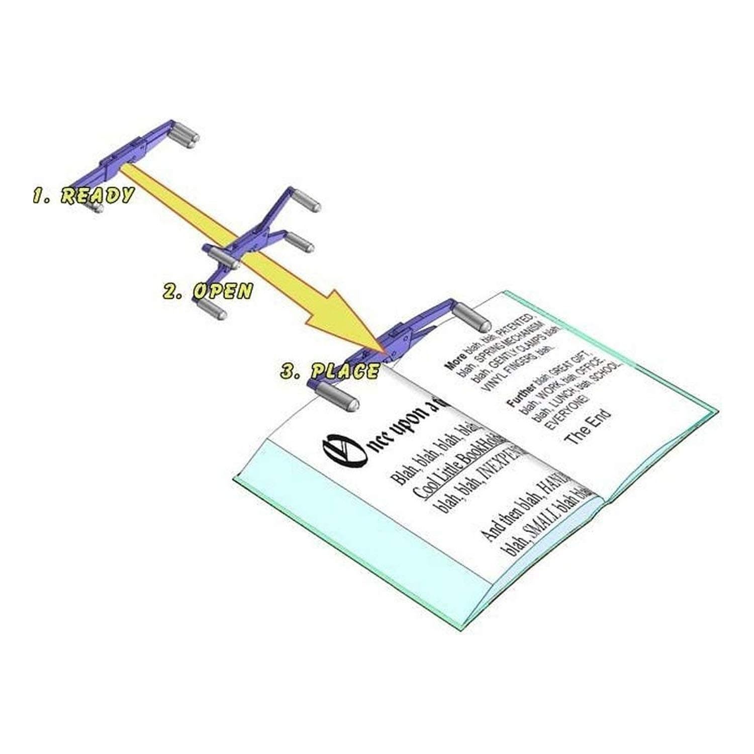 BlueZap FlipKlip Treadmill Book Holder 1-Pack