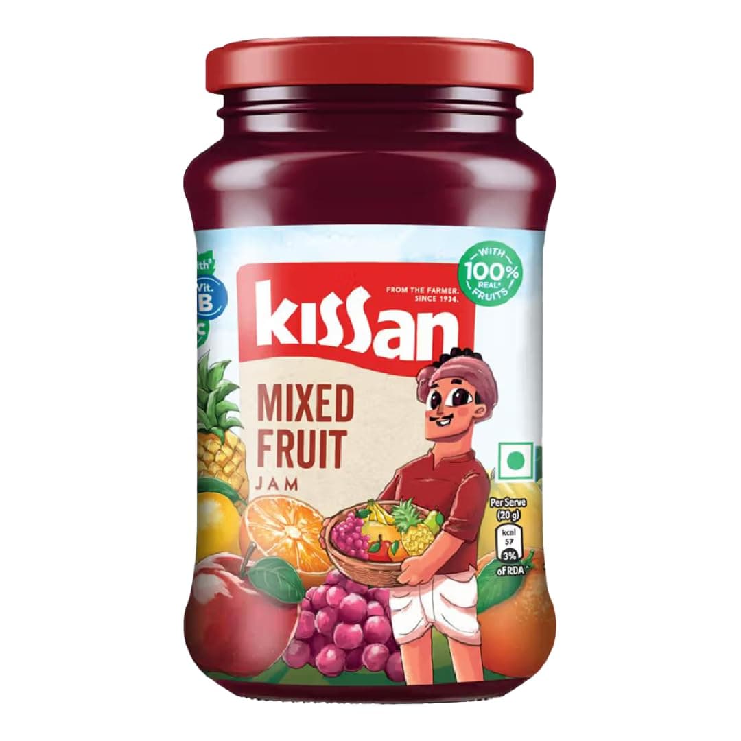 Kissan Mix Fruit Jam, 500g Jar