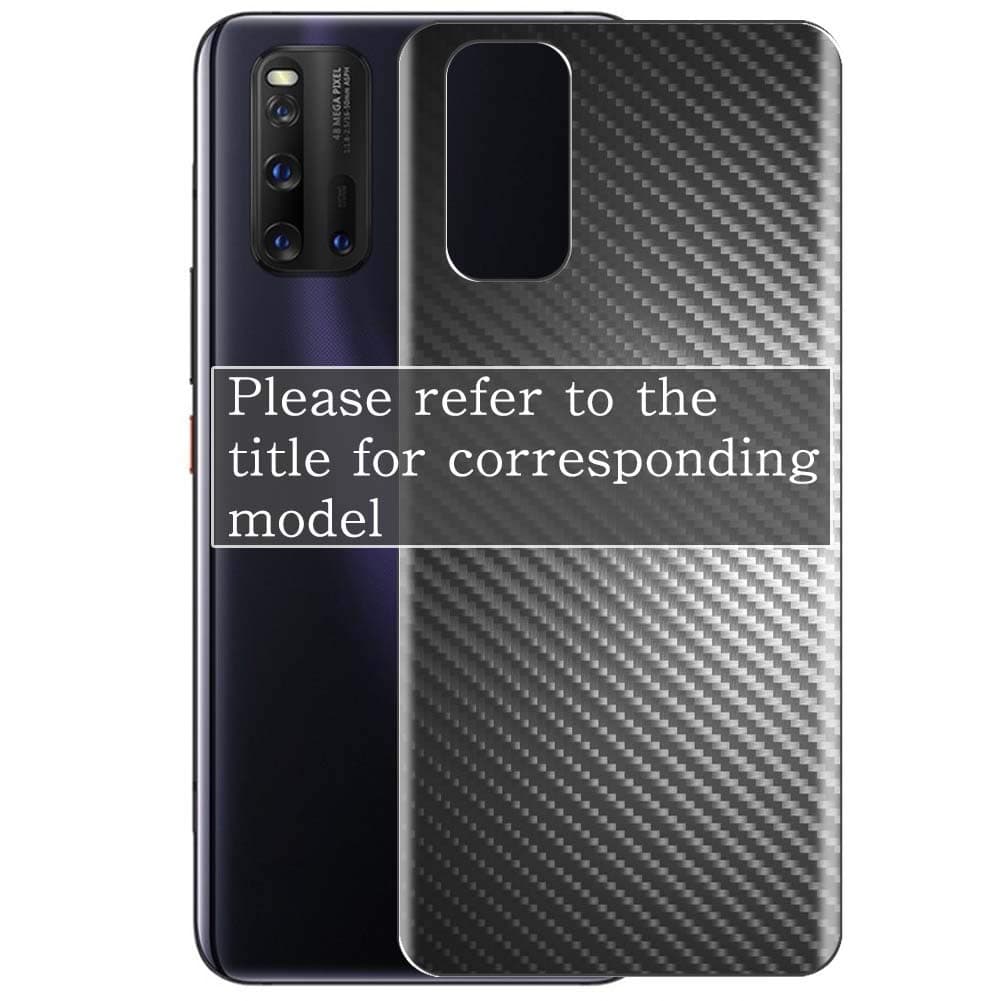 2 Pack Back Screen Protector Film, compatible with Meitu V7 Guard Cover （ Not Tempered Glass Protectors ）- Black