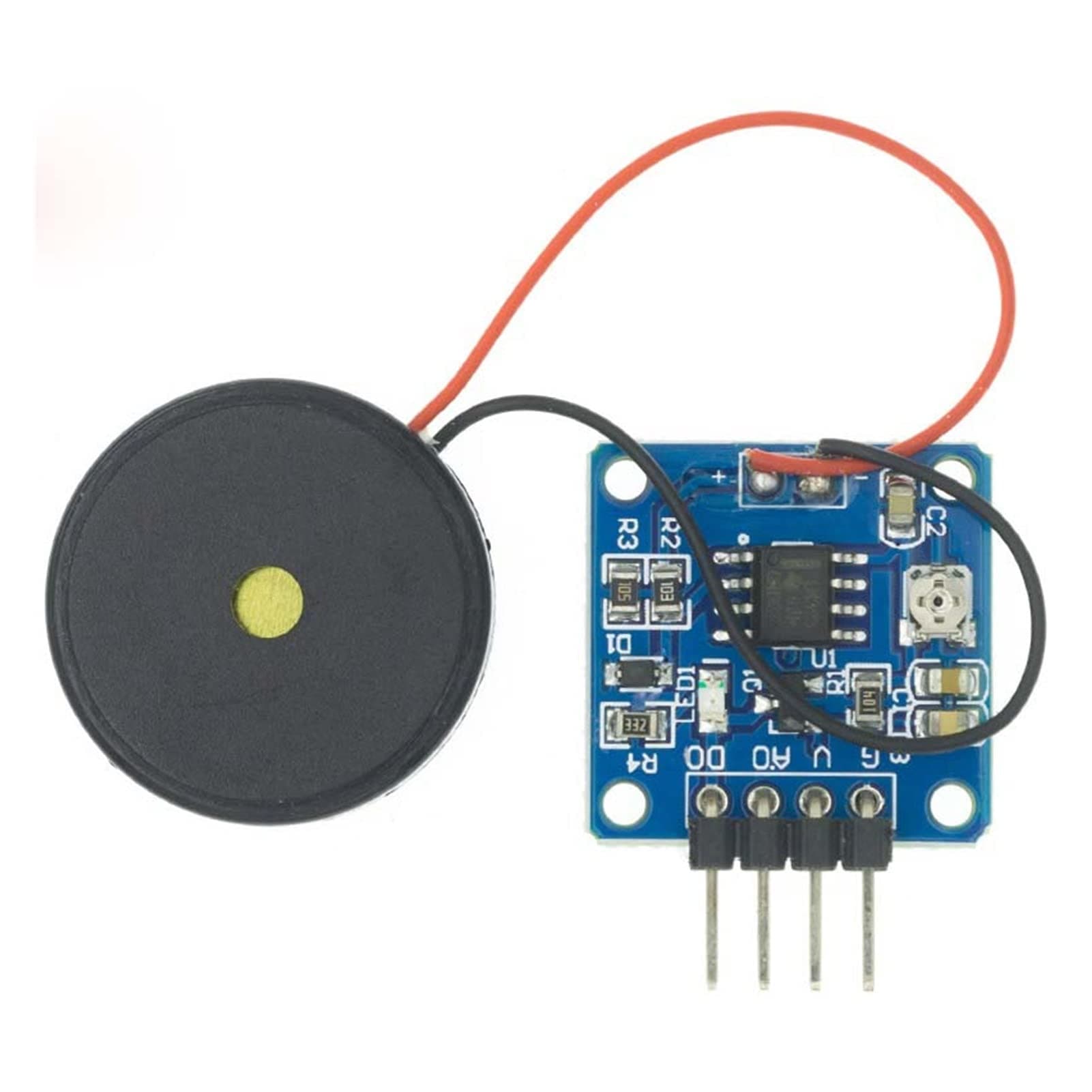 LQJin Piezo Impact Knock Sensor Vibration Switch Module Piezo Plate Knock