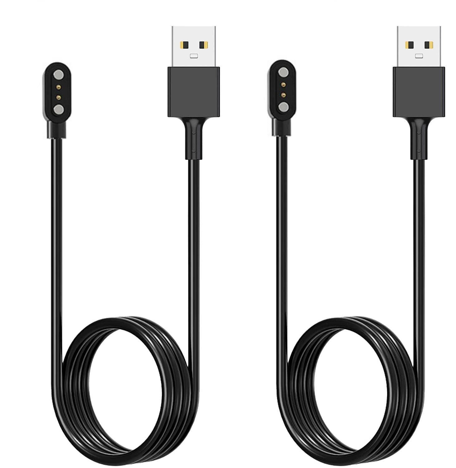 [2-Pack] 3.3FT Smart Watch Charger Magnetic USB Charging Cable for Letsfit Willful YAMAY SW023 ID205L SW021 ID205U ID205S SW025 Uwatch 3S