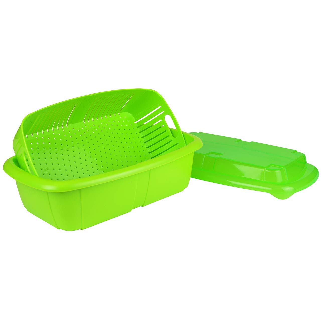 3-in-1 Fruit Saver Basket, Colander and Container, 2 Quarts, Green