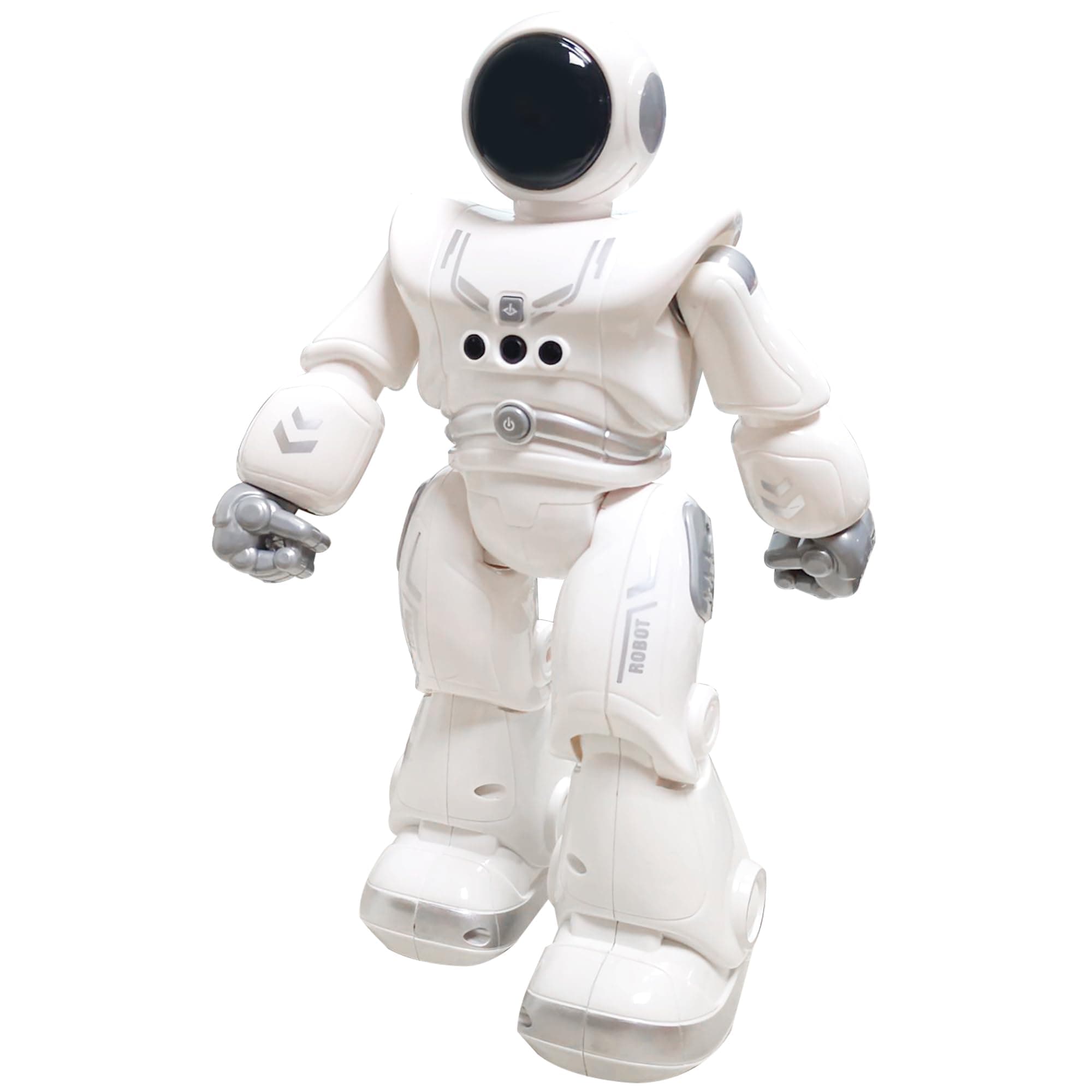 Best Gift for Kids,Intelligent Programmable RC Robot with Infrared Controller Toys,Dancing,Singing, Moonwalking and LED Eyes,Gesture Sensing Robot Kit for Childrens Entertainment (Gray)