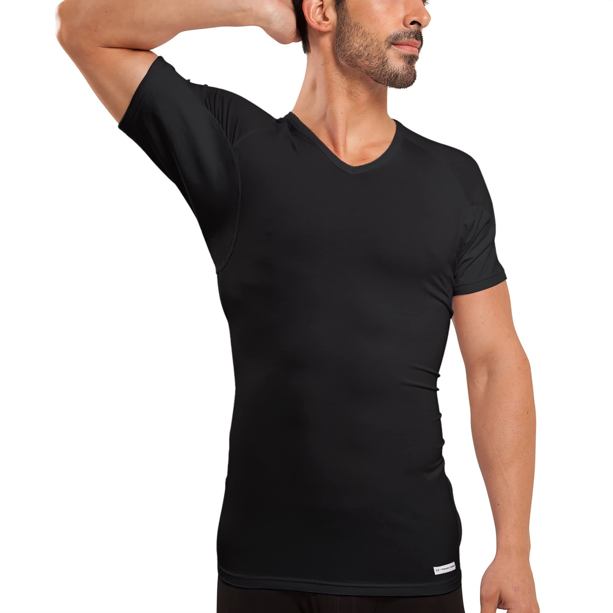 Ejis Sweat Defense Undershirt | V Neck| Underarm Sweat Proof Micro Modal