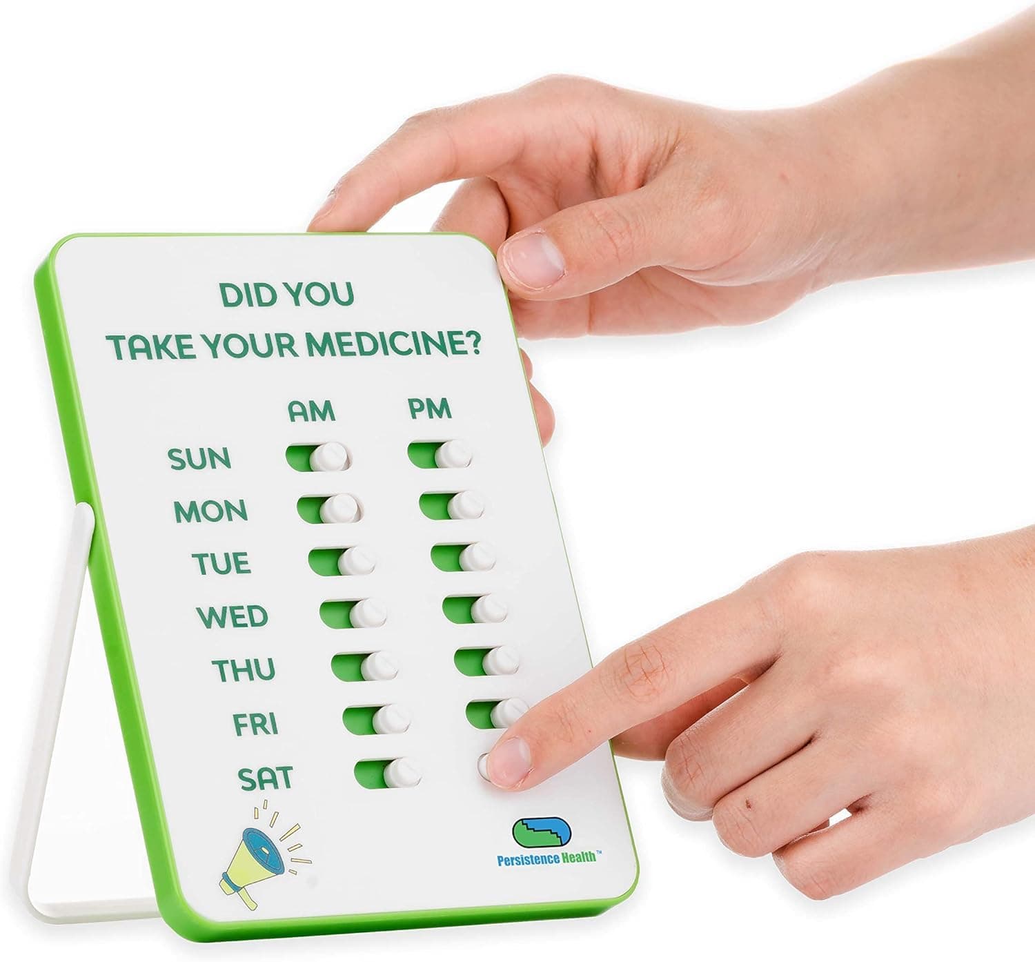 Medication Tracker & Pill Reminder | Visual Reminder Alarm | 7 Day AM PM Medication Reminder | Take and Slide | No More Second-guessing or Double-dosing | Perfect for The Elderly (Two Column English)