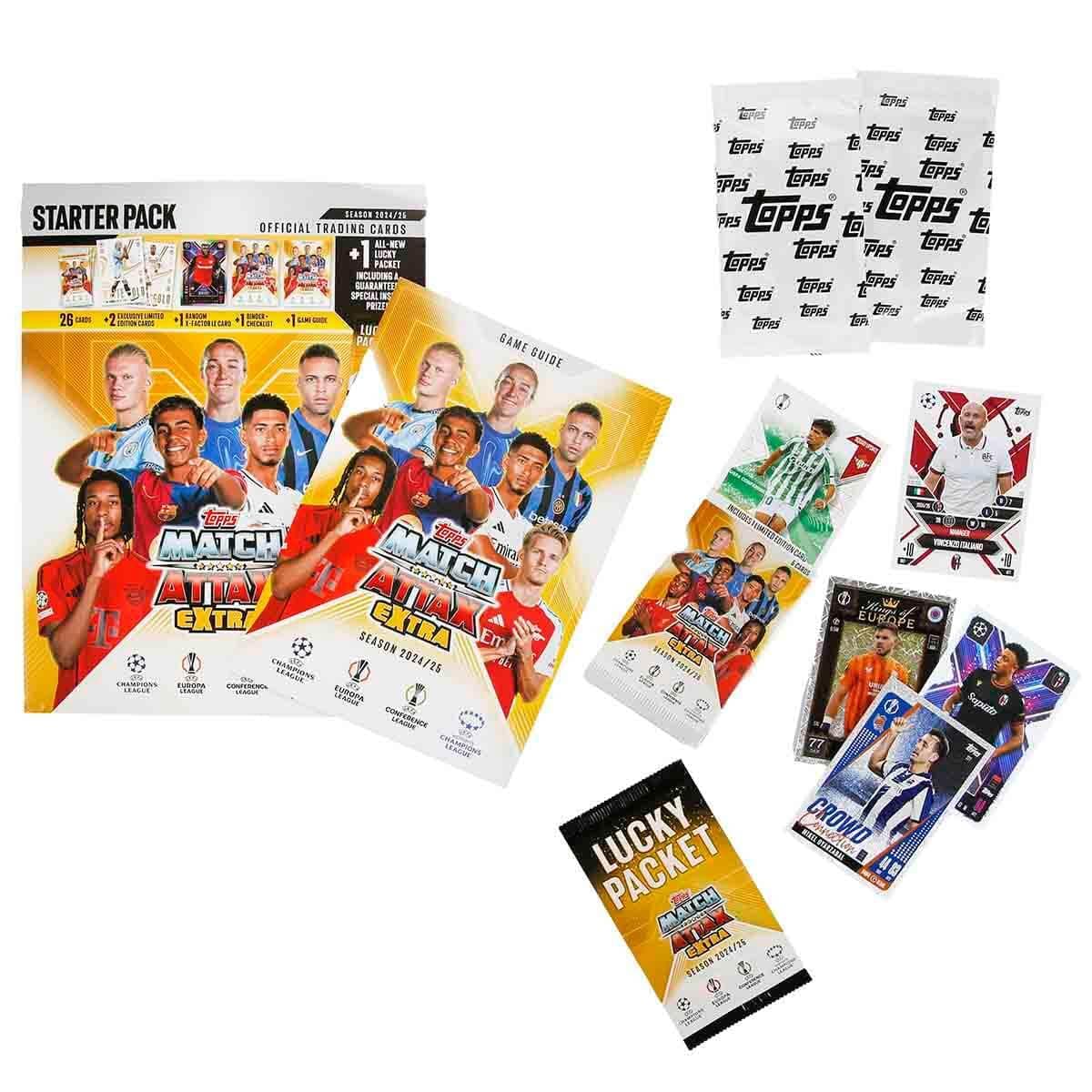 Topps Match Attax Extra 24/25 Extra Special Starter Pack (Includes Album, 29 Cards + 3 LE Cards!)