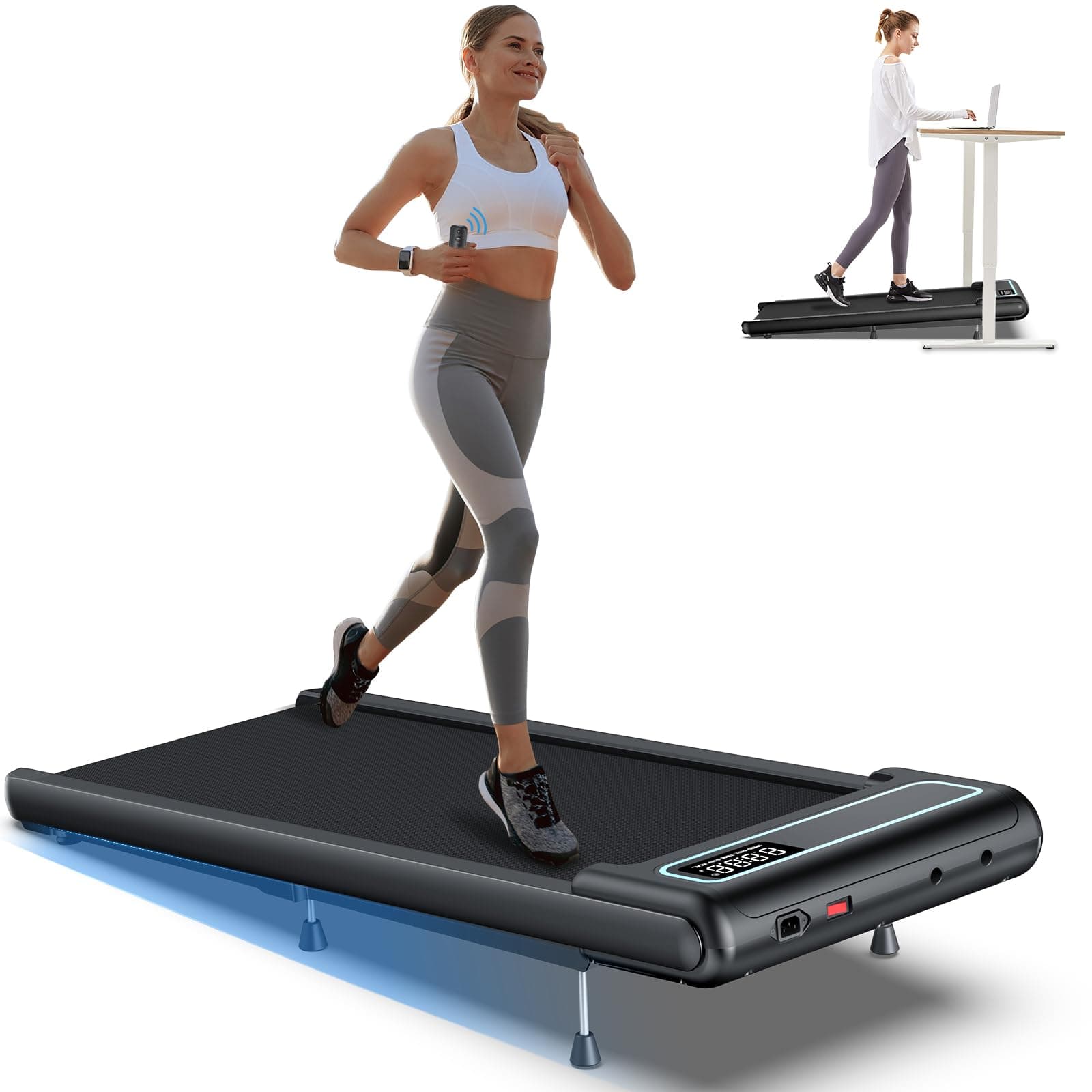 WELLFIT Standing Desk Walking Pad Treadmill
