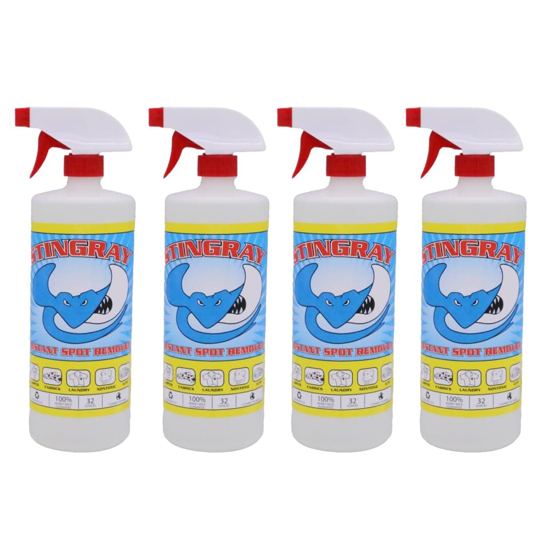 Stingray Spot Remover 32 Fl oz | Advanced, Eco-Friendly Multi Surface Stain Removal | 4-Pack