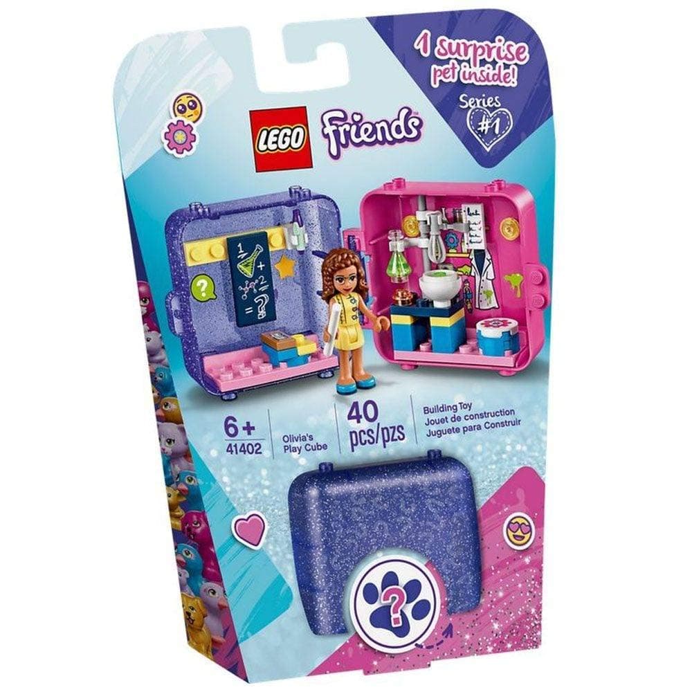 Friends Olivia’s Play Cube 41402 Building Kit, Includes 1 Scientist Mini-Doll, Great for Imaginative Play, New 2020 (40 Pieces)