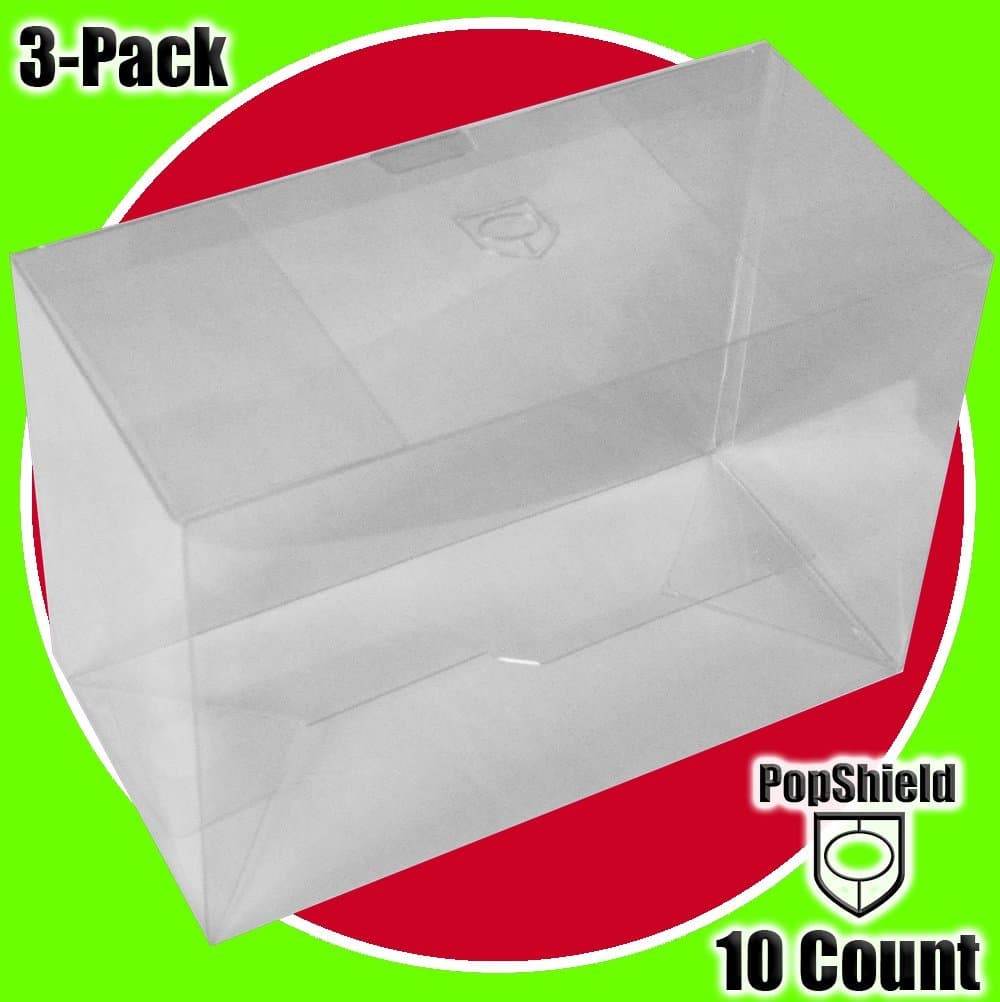 PopShield 3-Pack Protectors 10-Count (.45mm Thick) Compatible with Funko Pop!