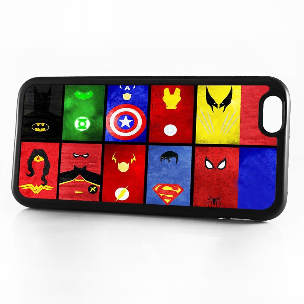 (For iPhone 8 Plus/iPhone 7 Plus) Phone Case Back Cover - HOT10874 Superhero Batman Spiderman Wonderwoman Superman HOT10874