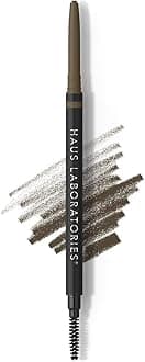 HAUS LABORATORIES By Lady Gaga: The Edge Precision Brow Pencil | Micro Eyebrow Pencil for Natural Hairlike Strokes, Defining & All Day Wear, Available in Black, Brown & More Shades | .002 Oz