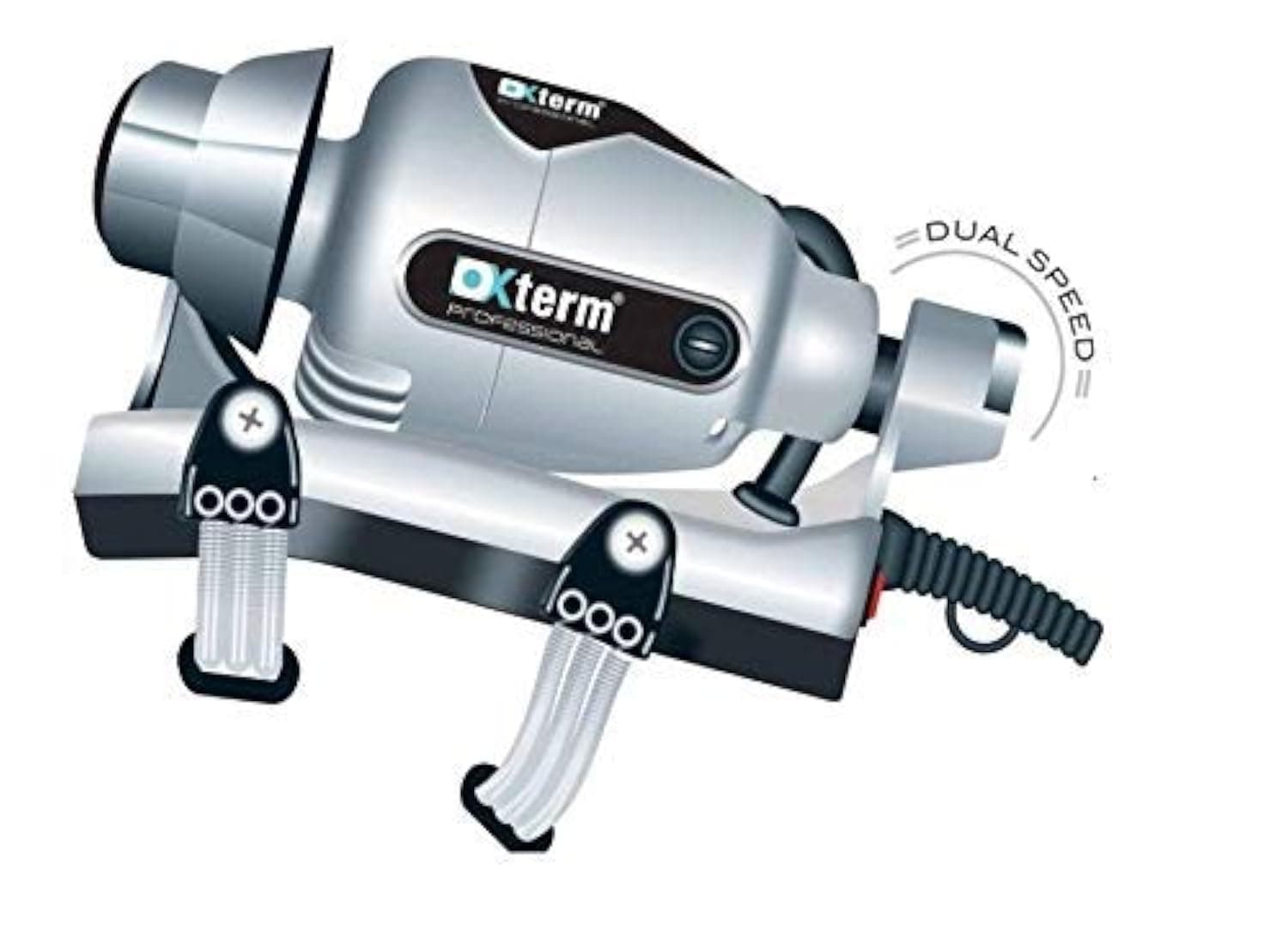 Electric Smart Max Powerful Double Speed Floating Action India First Big Full Body Massager for Pain Relief, Black, Silver