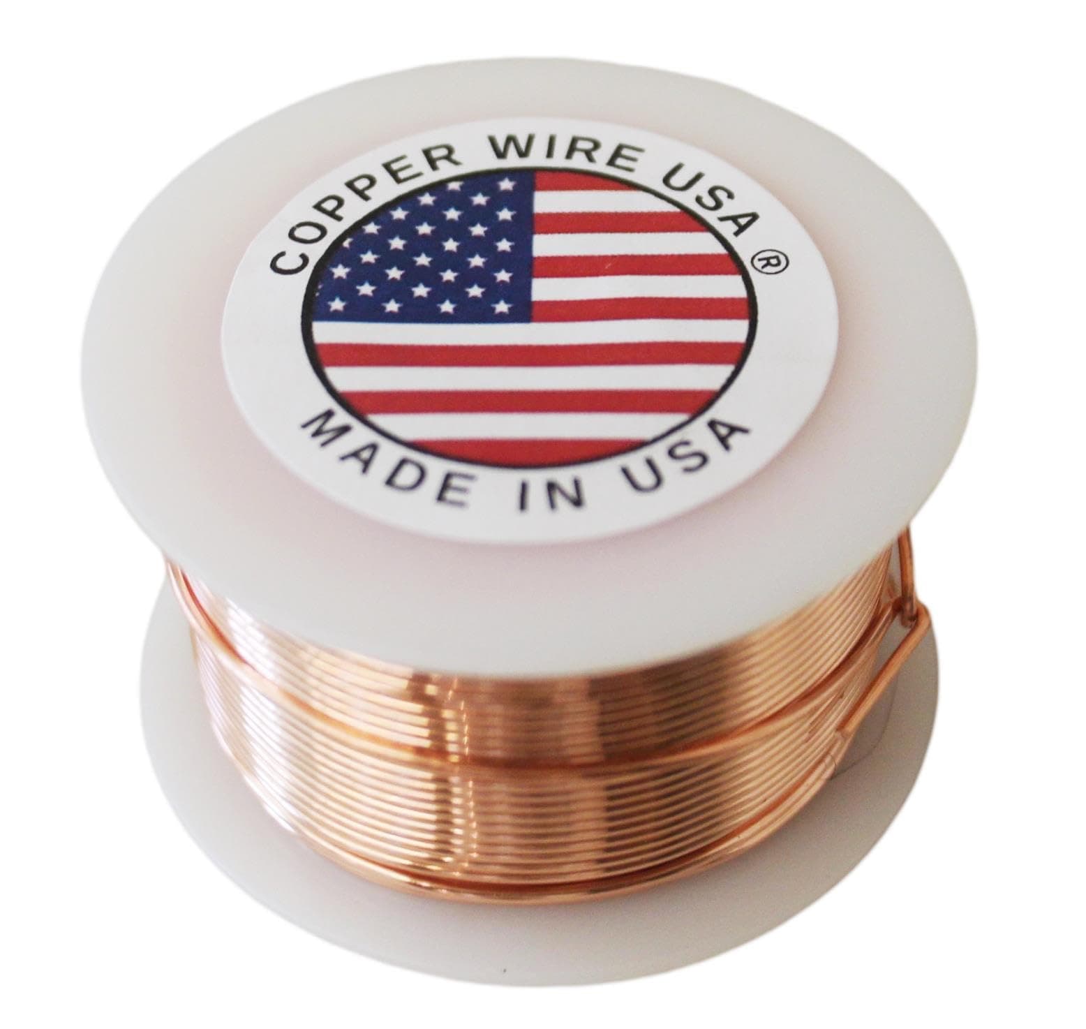 Solid Bare Copper Round Wire 1/2 Lb Spool (14 Ga / 40 Ft)