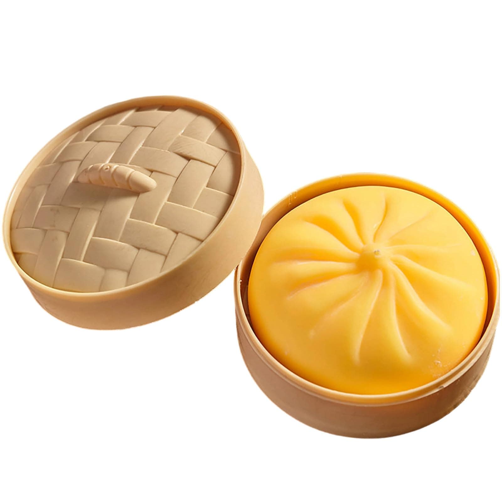 Giant Dumpling Squishy, Dumpling Squishy Fidget Toy, Cute Squeeze Decompression Dough for Anxiety & Stress Relief, Bao Bun Squeeze Toy, Suitable for All Age Groups (04,S)