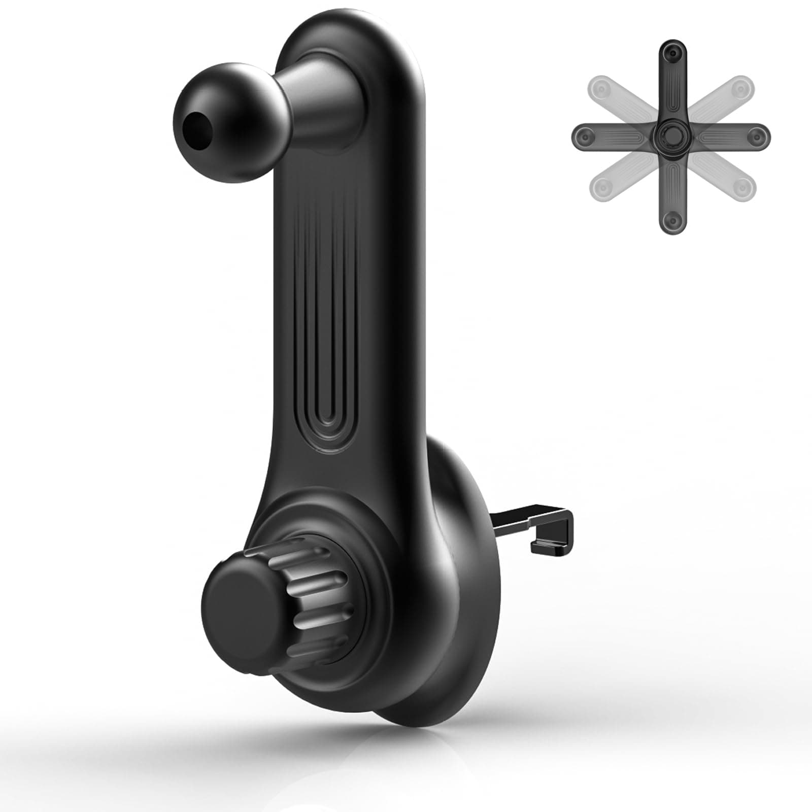 Car Vent Clip for Car Mount [Never Blocking] Universal Car Phone Holder Mount Vent Clip Replacement, 17mm Ball Joint Air Vent Clip for Car Fits Most Car Phone Holder and Wireless Car Charger