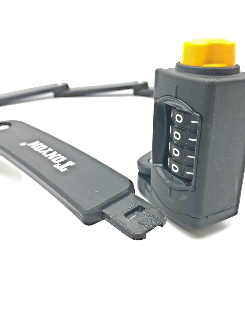 Heavy Duty Bike Folding Lock - Folding Lock with 4-Digit Resettable Number , Bar folding Lock for Bicycle, Motorcycle,Scooter, Grills & Other Items That Need to be Secured