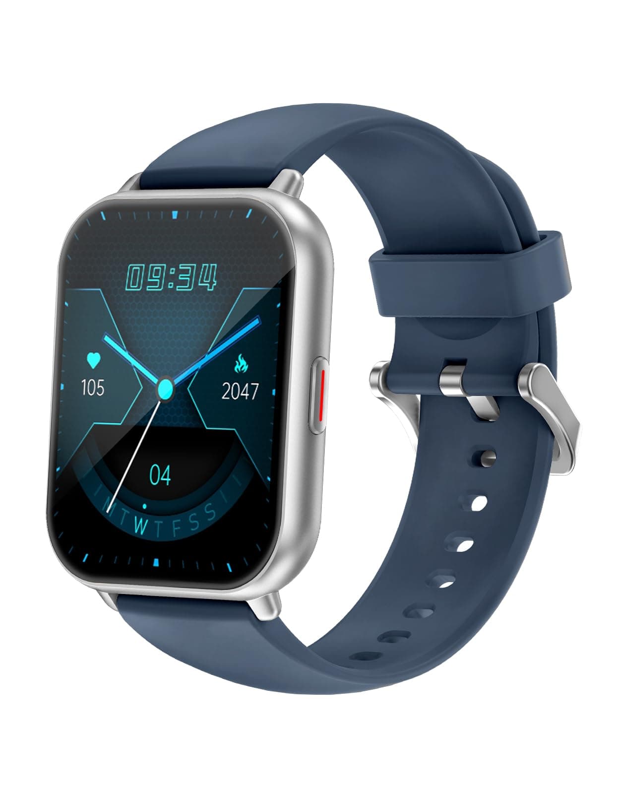 RUIMEN Smartwatch Compatible with iPhone and Android with Call Function Smart Watch Pedometer Watch with Incoming Call & Message Notification Flashlight Weather Forecast Music Control 100+ Types of