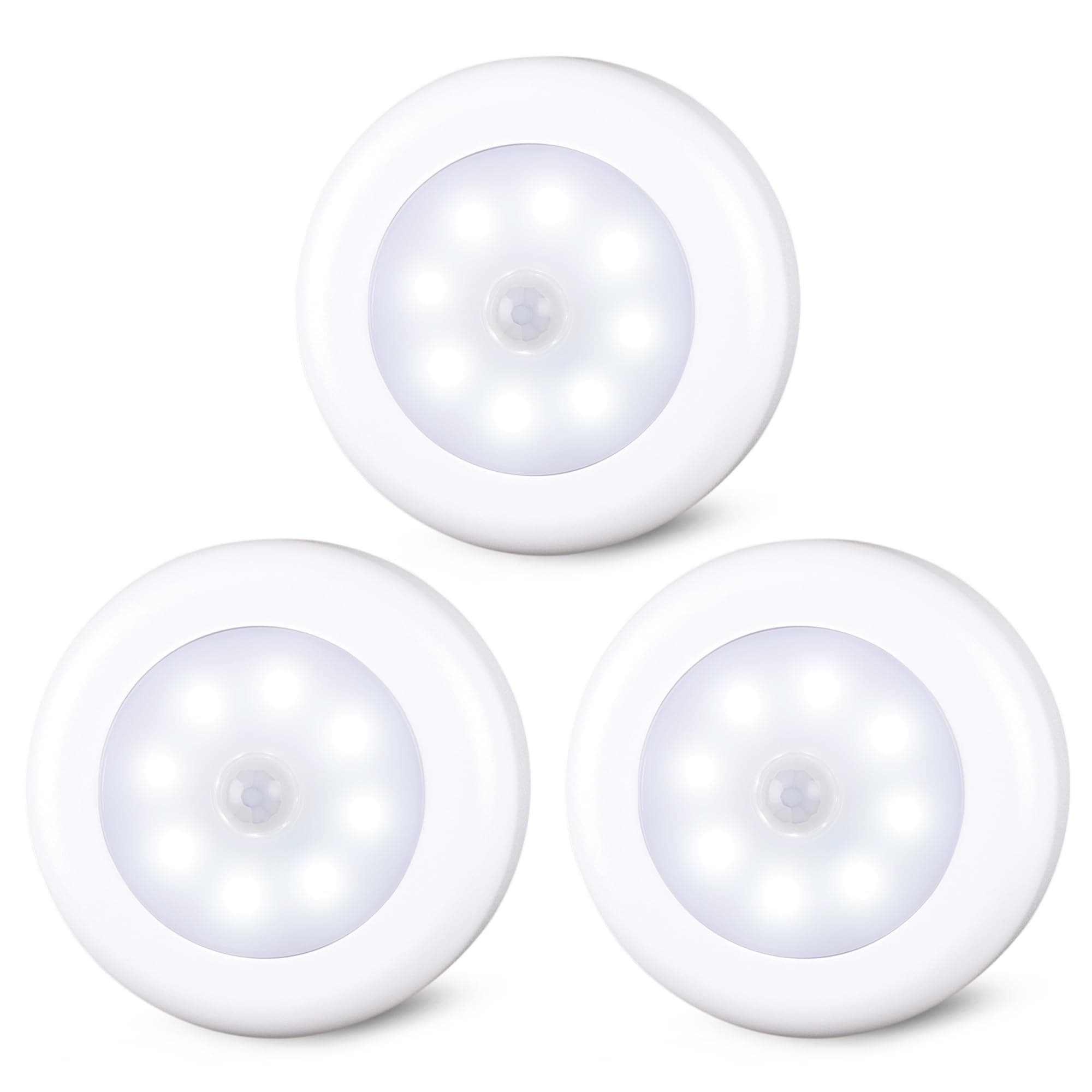 3-Pack 2.76" Mini Motion Sensor Lights