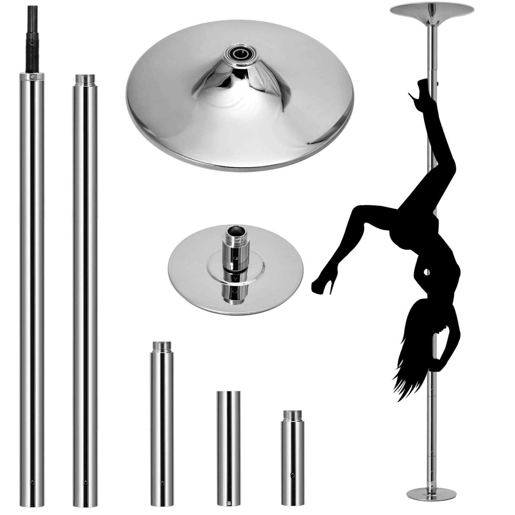 OFCOSOPortable Removable Adjustable Height Spinning Professional Dancing Pole (45mm)