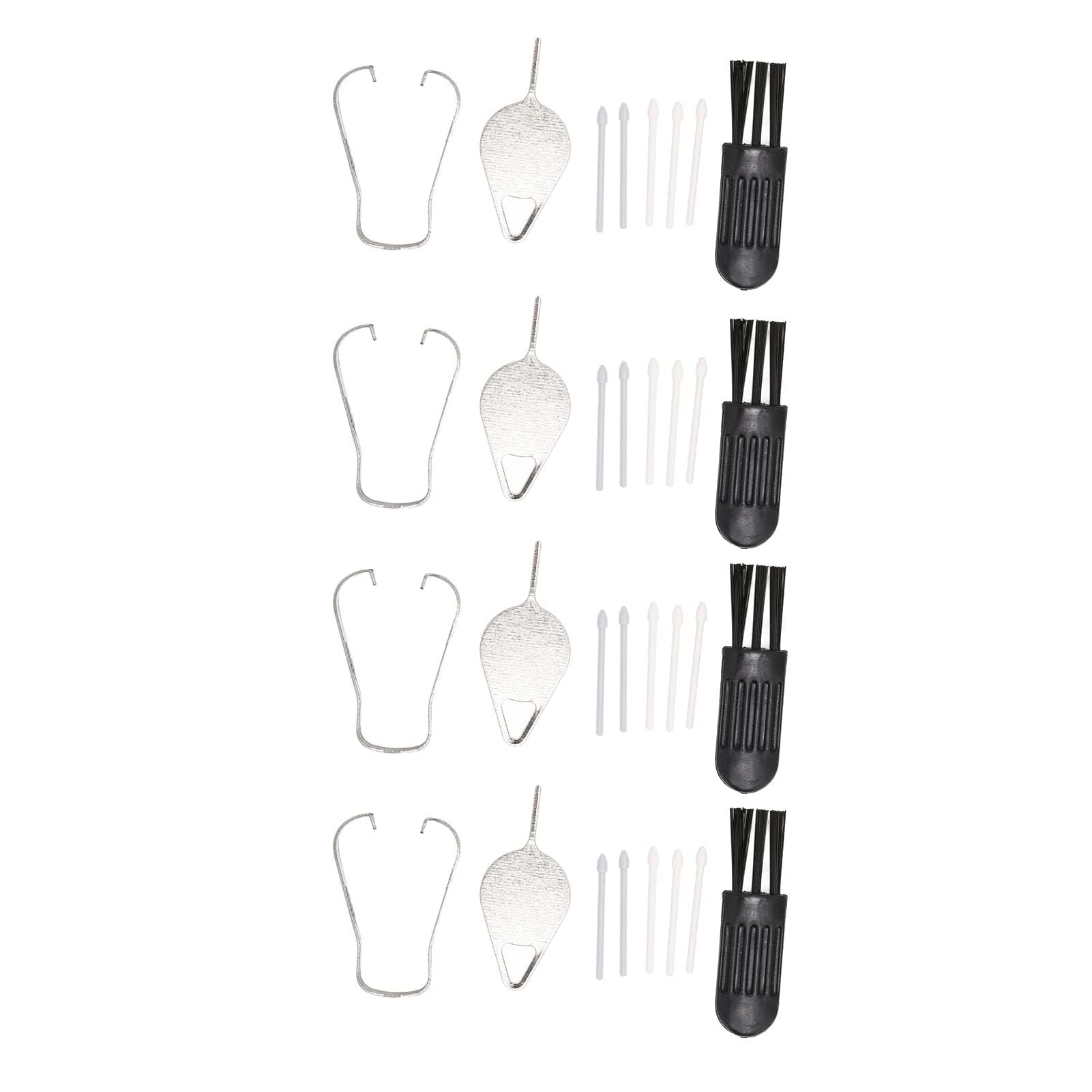 Touch Pen Tips, Wear Resistance Easy To Install ABS Material Tablet Pen Tips Replacement Refill for Samsung Tablet S7 FE 12.4 Inch T733 white + gray