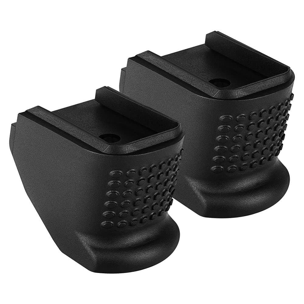 Aecktech Grip 2 Pieces Extensions Fits Springfield XD9 and XD40 Sub Compact Black