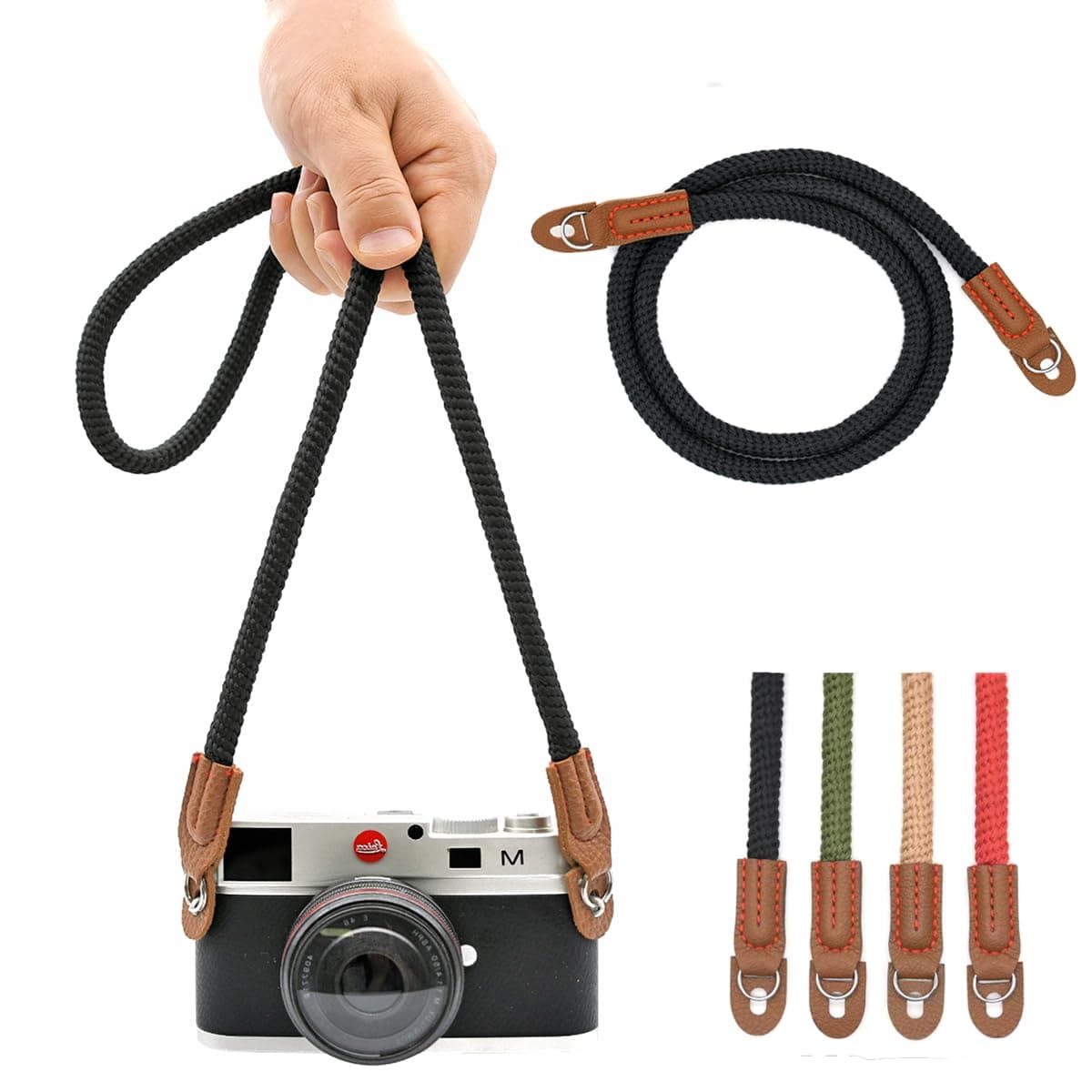 EorefoCamera Strap Vintage 100cm Camera Rope Strap Neck Shoulder Belt Strap for Mirrorless and DSLR Camera.