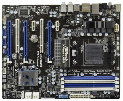 ASRock 970 EXTREME4 Socket AM3+/ AMD 970/ AMD Quad CrossFireX& nVidia SLI/ SATA3&USB3.0/ A&GbE/ ATX Motherboard