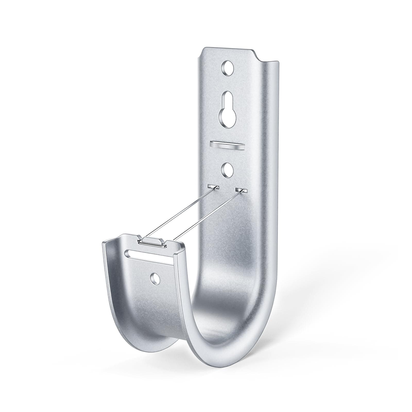 48 Pack 2-Inch Galvanized Steel Cable Support J-Hook with Retainer Clips - 48 Pack - Efficient Cable Management & Organization Solution