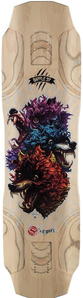 Original Baffle 37 Longboard Skateboard with Grip Tape