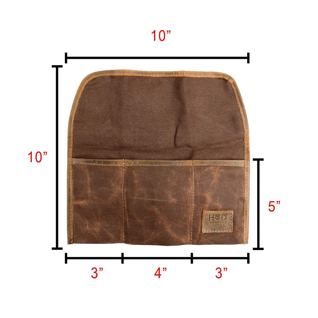 Hide & Drink, Waxed Canvas Bicycle Seat Roll, Tool Organizer Holder, Biker Accessories, Handmade (Honey Bourbon)