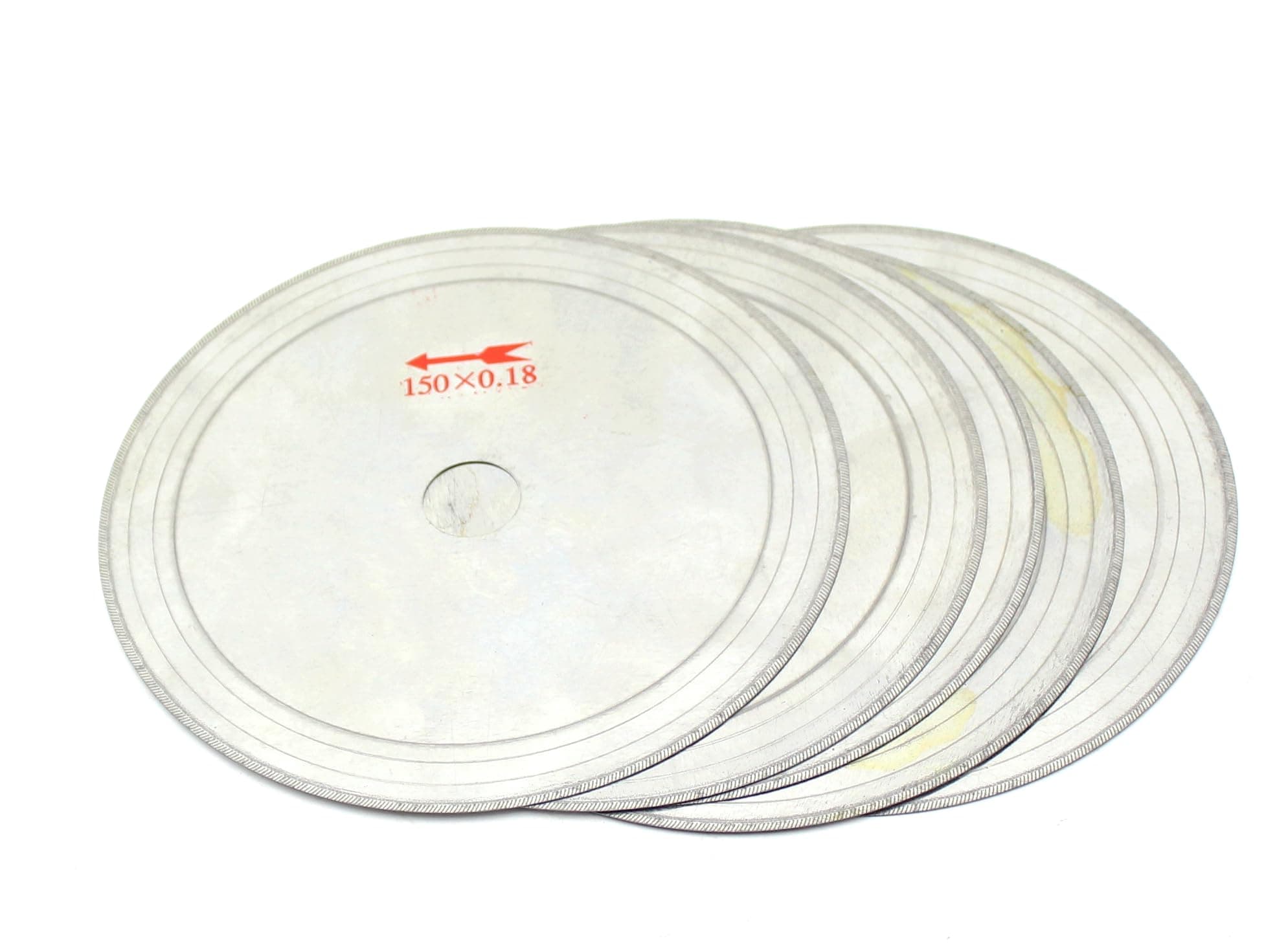 6 inch Thin Edge Wet Diamond Blade Disc Lapidary Saw Gemstone Arbor Hole 20mm Pack of 5Pcs