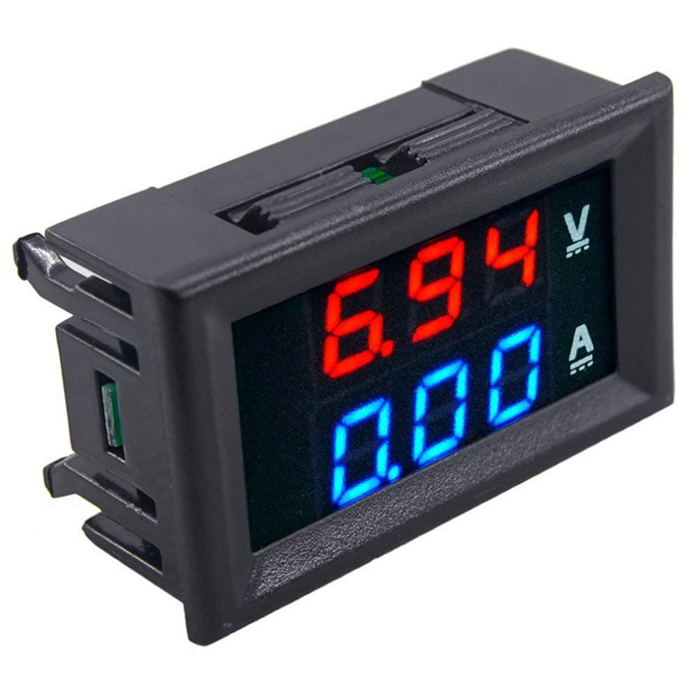 Mixpring LED Voltmeter Ammeter, High Precision Multimeter 0-100V/50A Voltage Current Measurement Meter Volts Amp Transformer Sensor