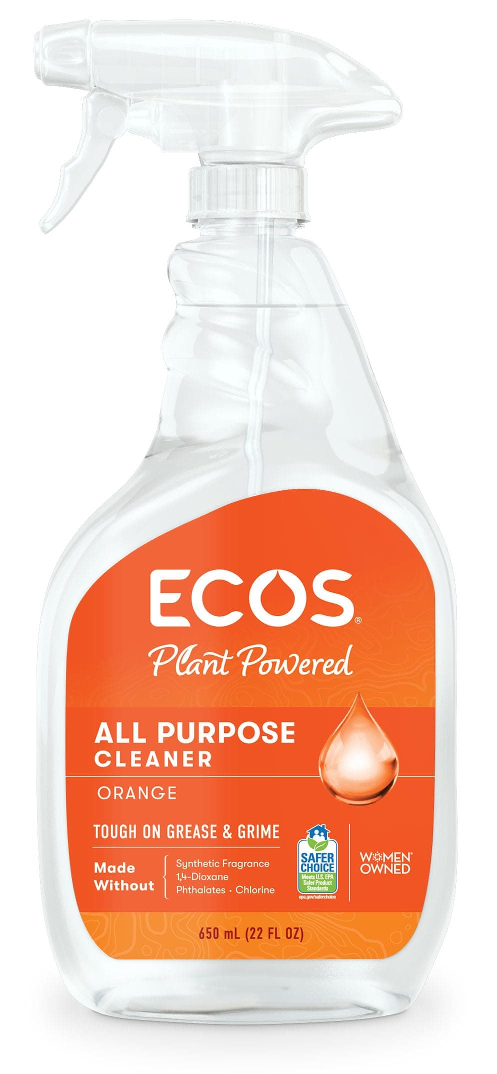 ECOS, Plus All Purpose Household Cleaner, Orange