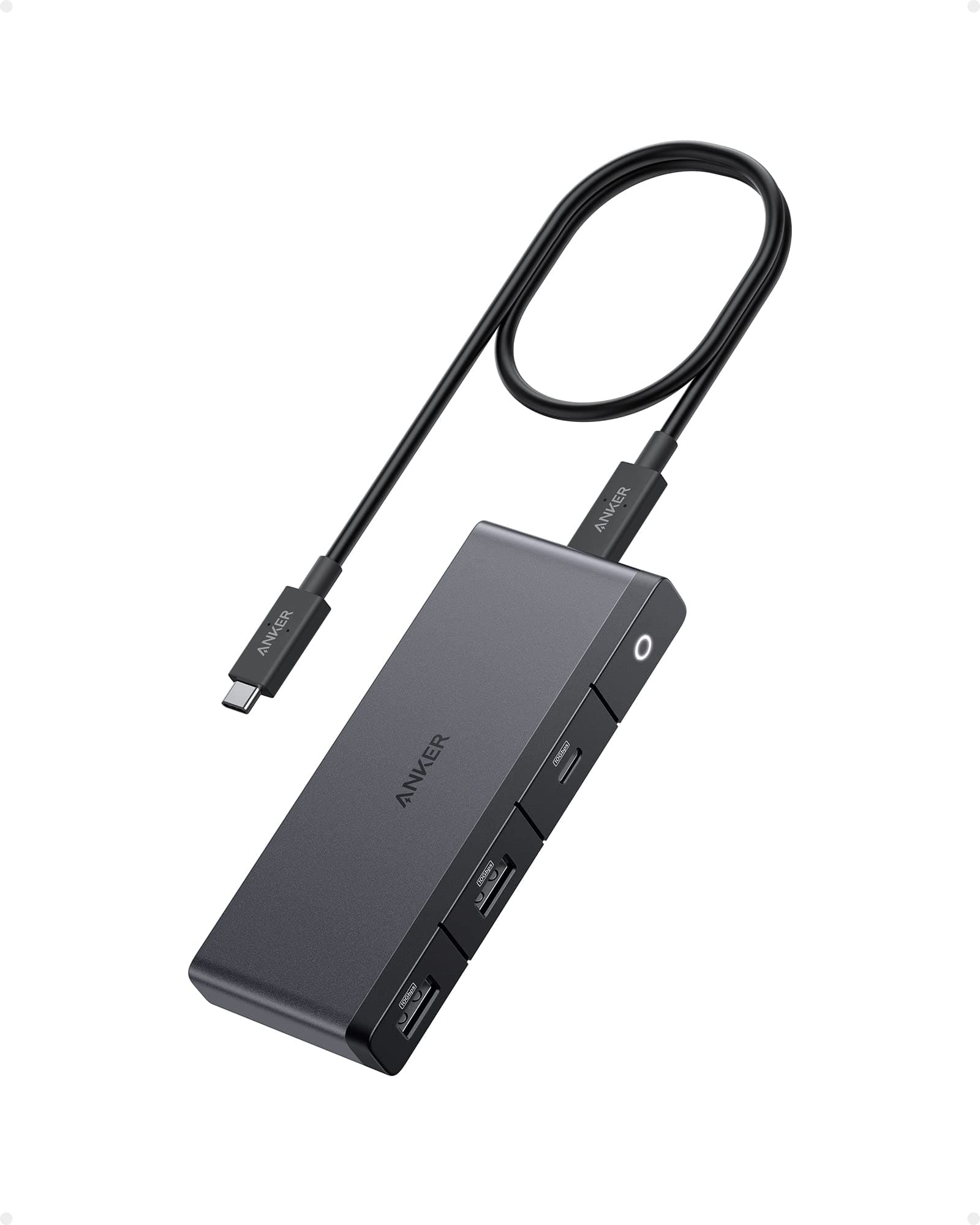 Anker 556 USB-C Hub (USB4, Dual Display, Black)