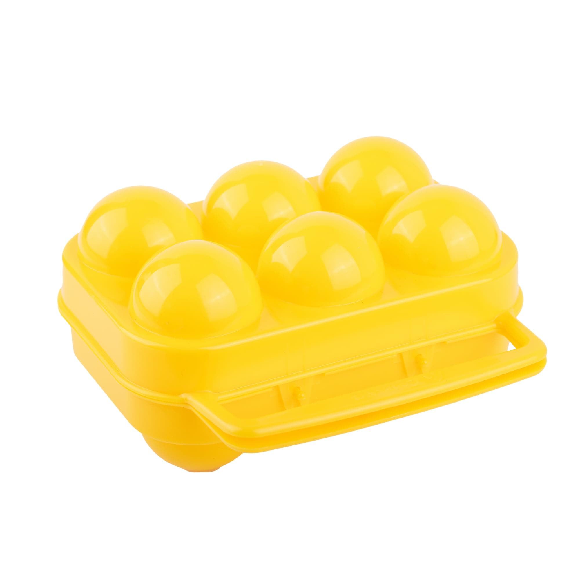 C812A 6 Egg Holder, Plastic, Yellow